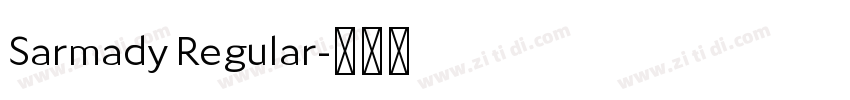 Sarmady Regular字体转换
